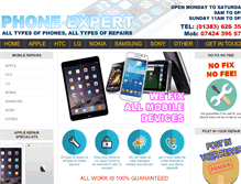 Tablet Screenshot of phone-expert.co.uk